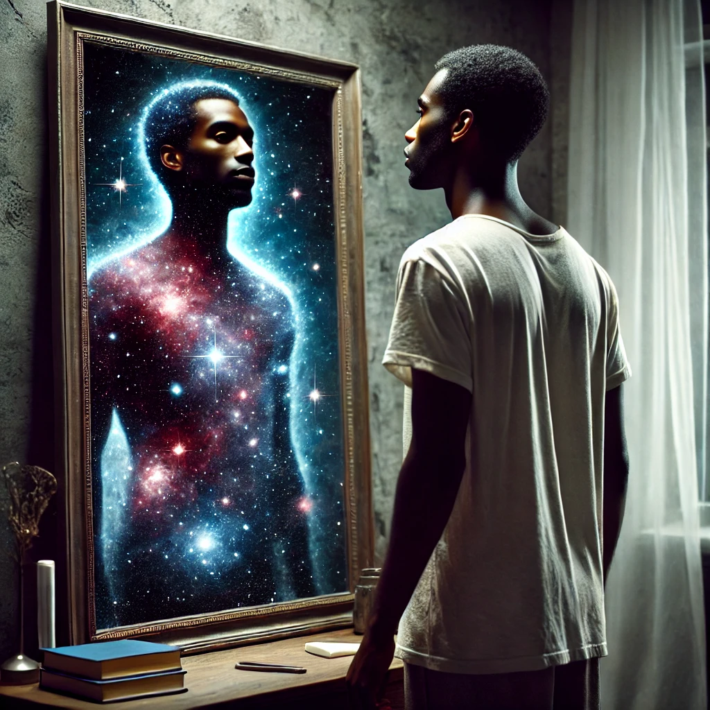 the mirror with a cosmic reflection