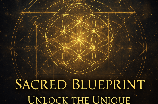 Sacred blueprint in cosmic geometry